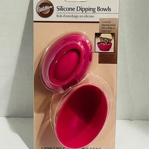 Silicone Dipping Bowls Side Cups NWT